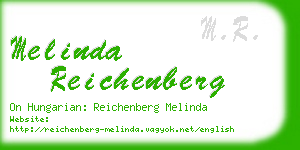 melinda reichenberg business card